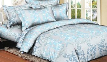 Комплект постельного белья голубое Промтекс-Ориент Orient Madena