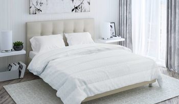 Одеяло белые Промтекс-Ориент Bamboo Mik Лето